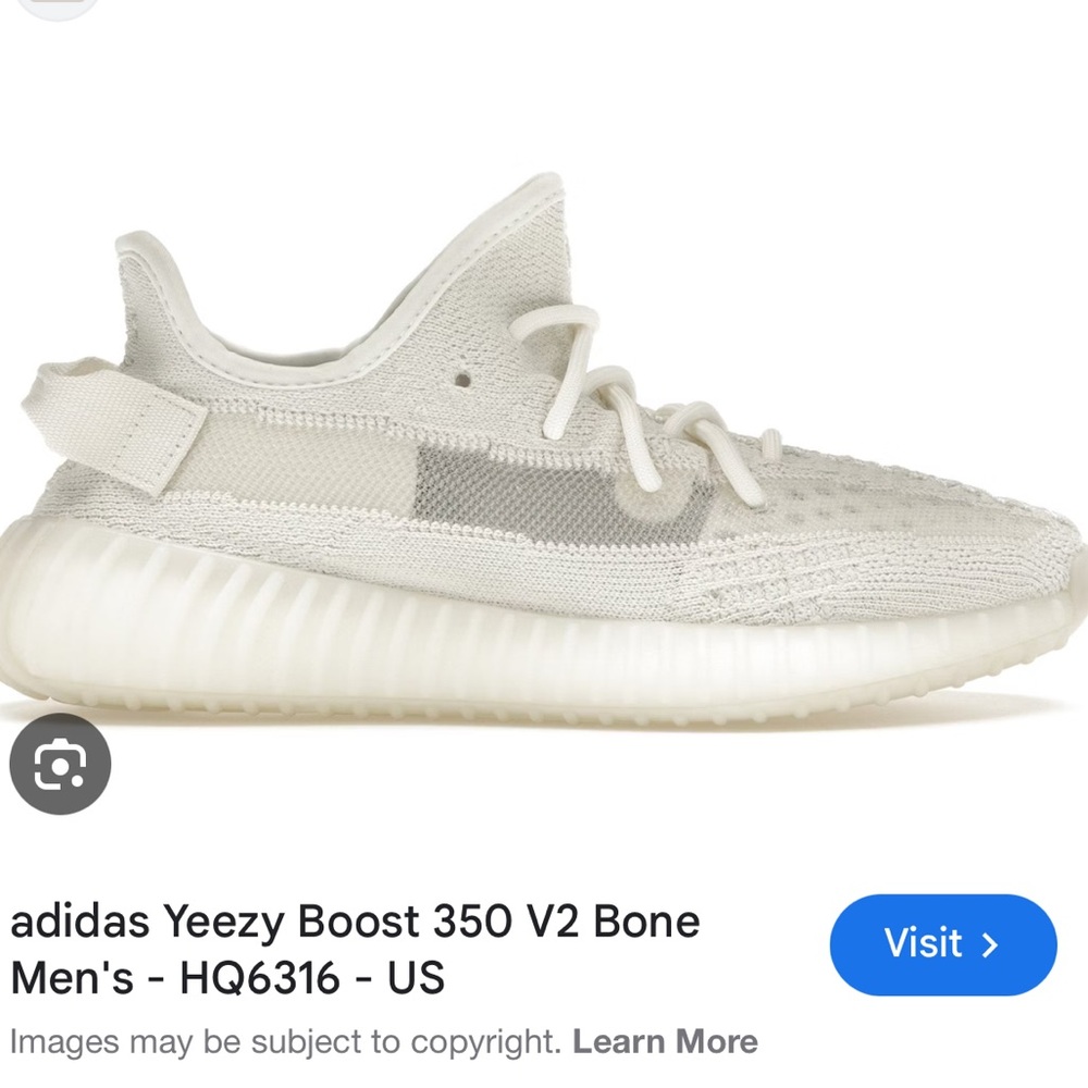 adidas Yeezy Boost 350 V2 Cream Sneakers